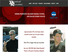 Tablet Screenshot of baseballrecruiters.org